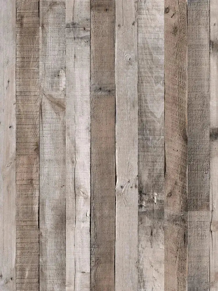 Retro Wood Peel And Stick Vinyl Wallpaper Self Adhesive Waterproof Removable Wood Plank Wall Covering