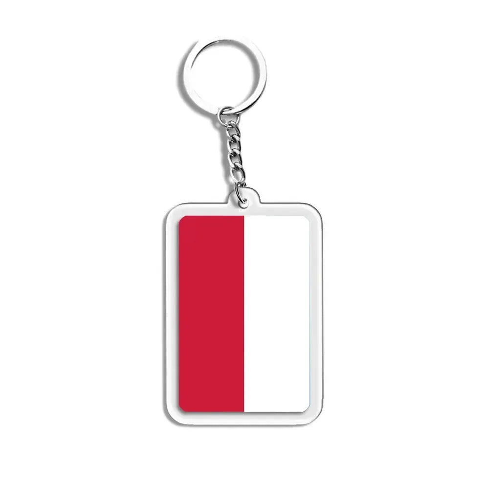 National Flags Keychain Set With Glass Inlay Ten Flags Zinc Alloy
