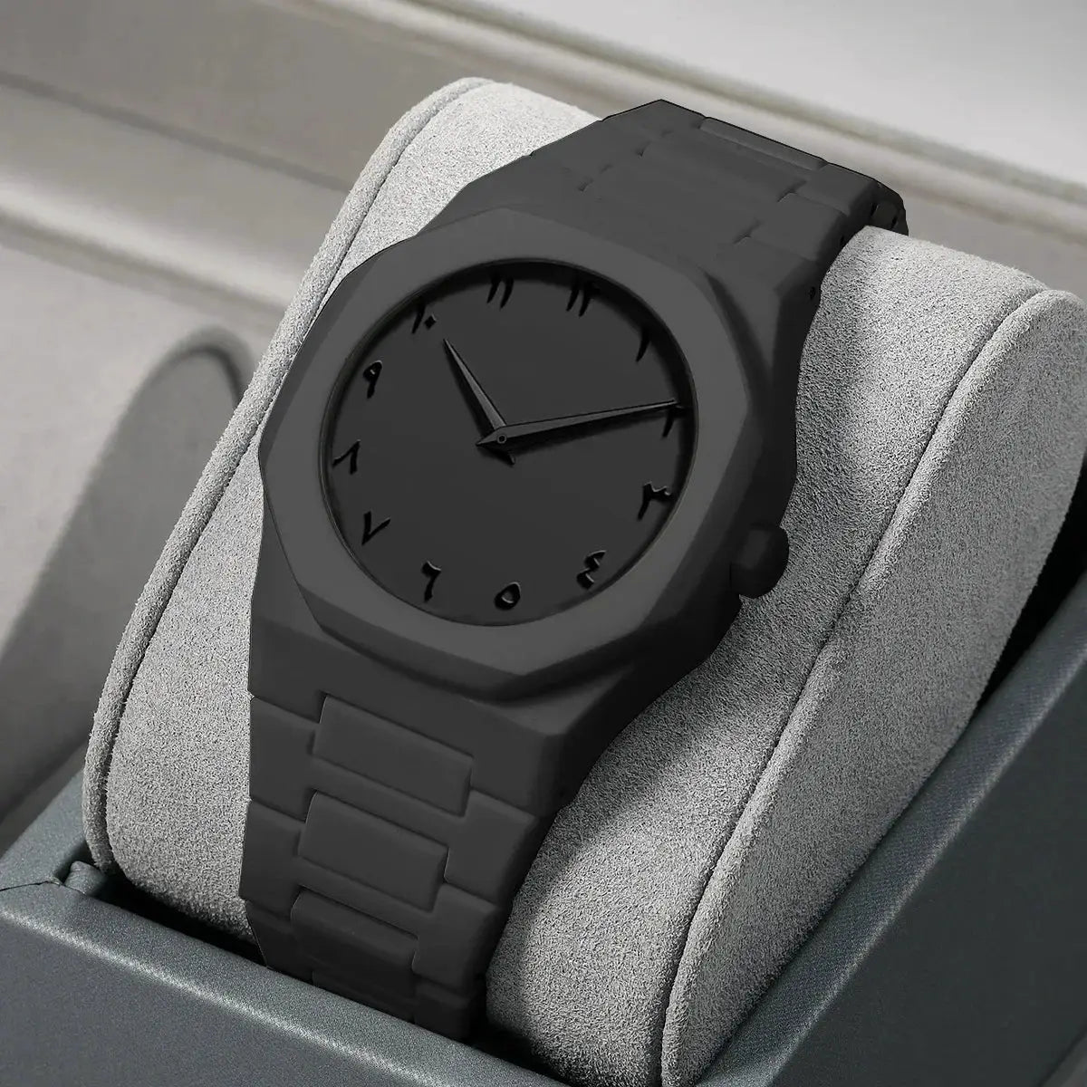 NovaTime Minimalist Quartz Watch For Men With Lightweight Plastic Strap Waterproof Durable Build And Classic Style