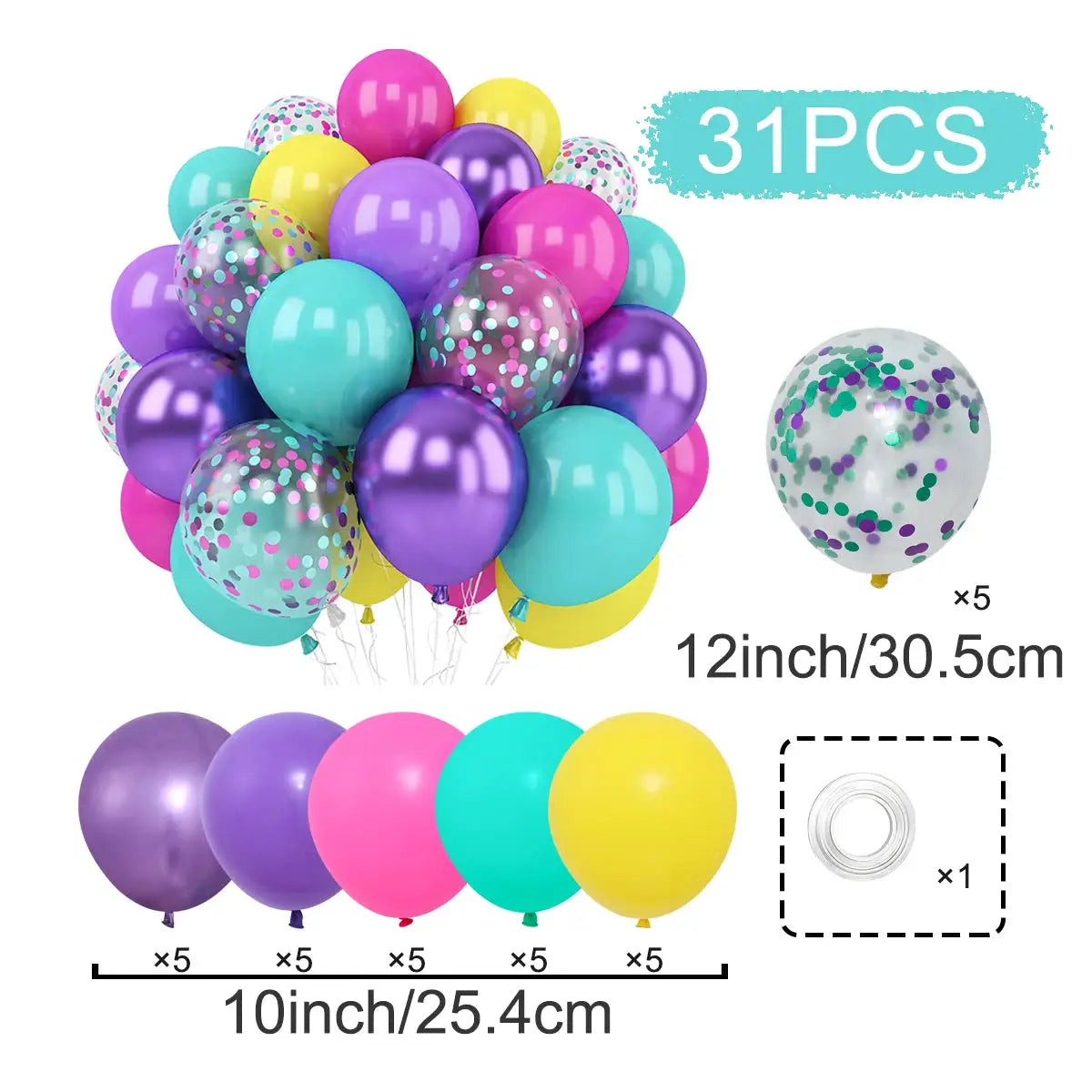 Metallic Pearl Latex Balloons Confetti Gold Set 31 36 37 51 101 Pcs For Birthday Weddings Baby Shower Decor