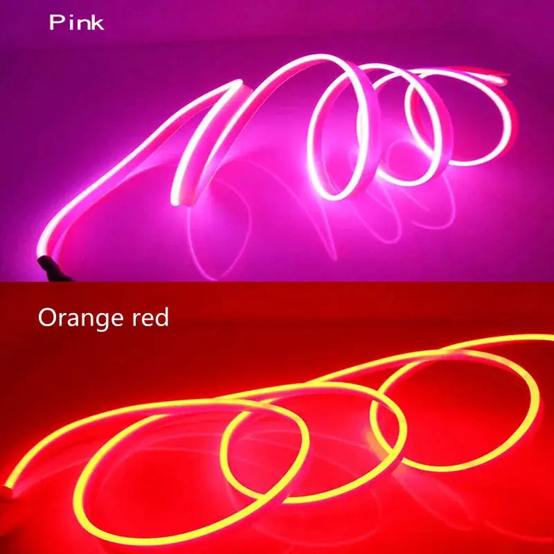 5m Car Interior LED Strip Lights USB Powered 5V Flexible Ambient Lamp For DIY Auto Decoration