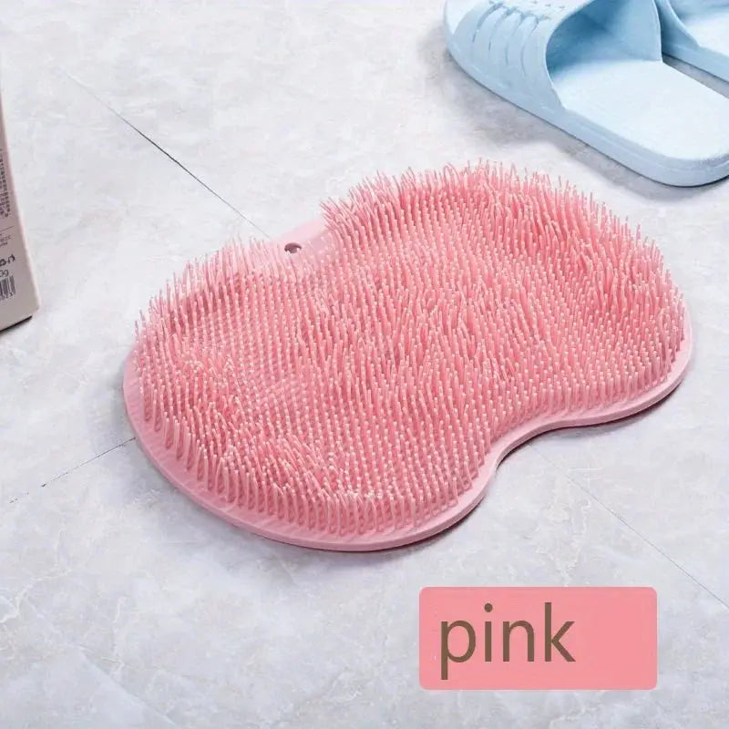 Exfoliating Foot Brush And Back Scrubber With Anti Slip Suction Cup