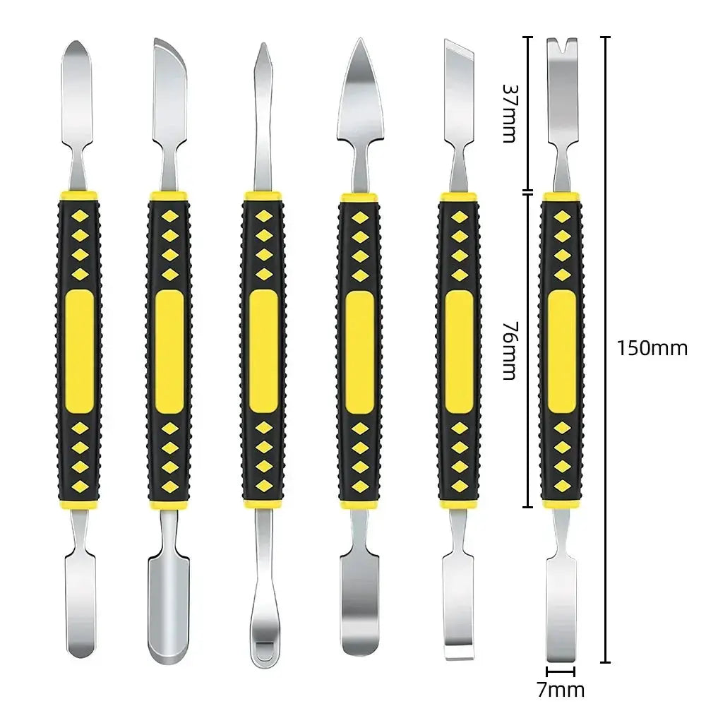 Six In One Metal Pry Bar Tool Set For Mobile Phone Tablet Laptop And Smartwatch Repair Kit