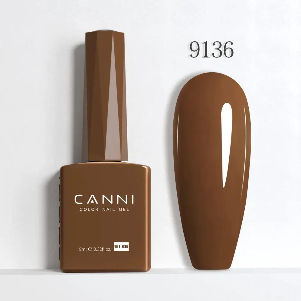 Canni Hema Free Nail Gel Polish Christmas Red Collection Semi Permanent 9ml Long Lasting Shine