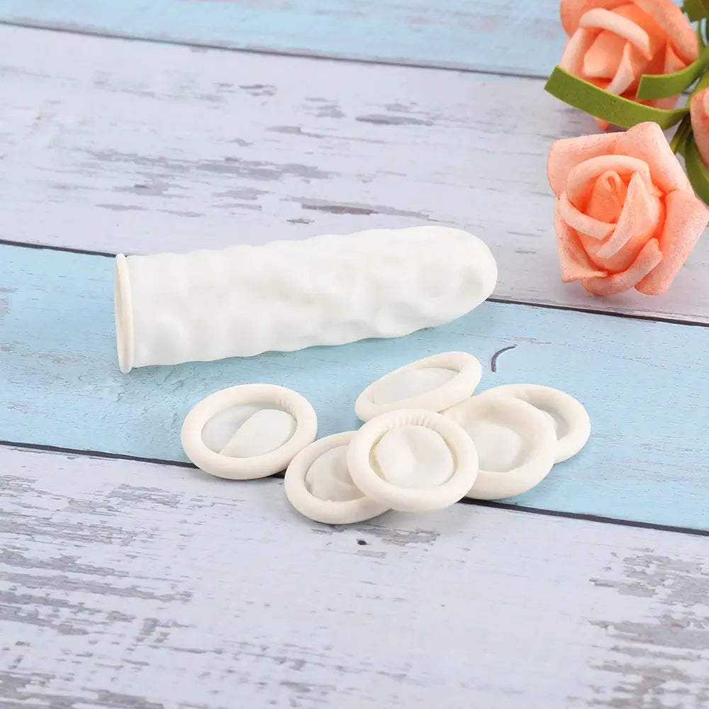 50 Or 100 Pcs Protective Fingertip Natural Rubber Gloves Disposable Latex Finger Cots For DIY Epoxy Resin Molds Tools