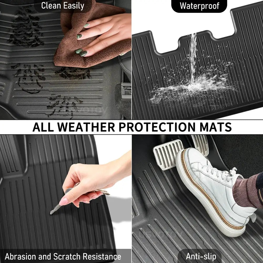 Simples Market trunk mats for 2025–2026 Tesla Model Y, Juniper TPE all-weather cargo liner, waterproof and anti-slip