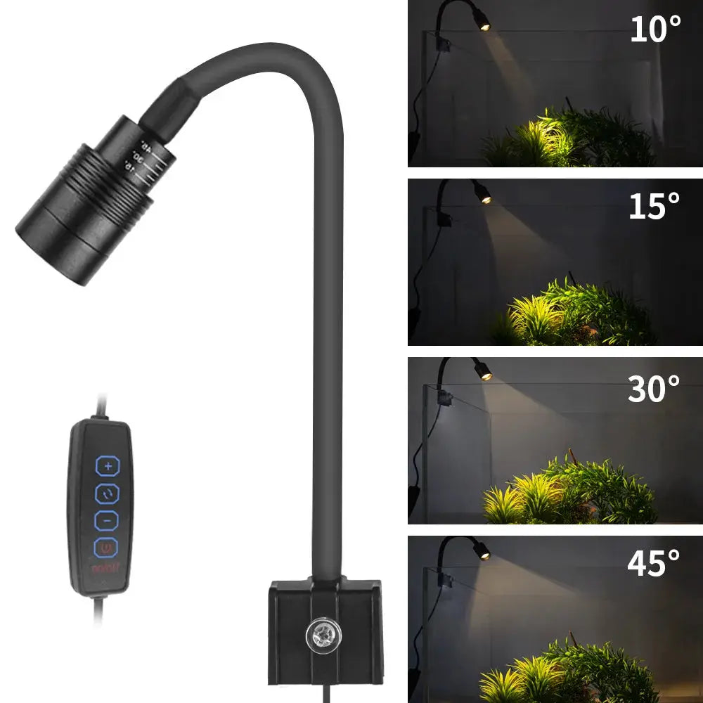 USB Powered Aquarium Light Clip On LED 3W Grow Light For Fish Tank Waterproof Aquatic Plant Lighting