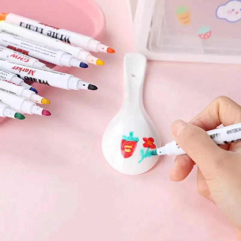 Water Floating Pen Set For Kids Magical Ink Pens With Floating Color Water Painting Chalk Art Graffiti Drawing Kit