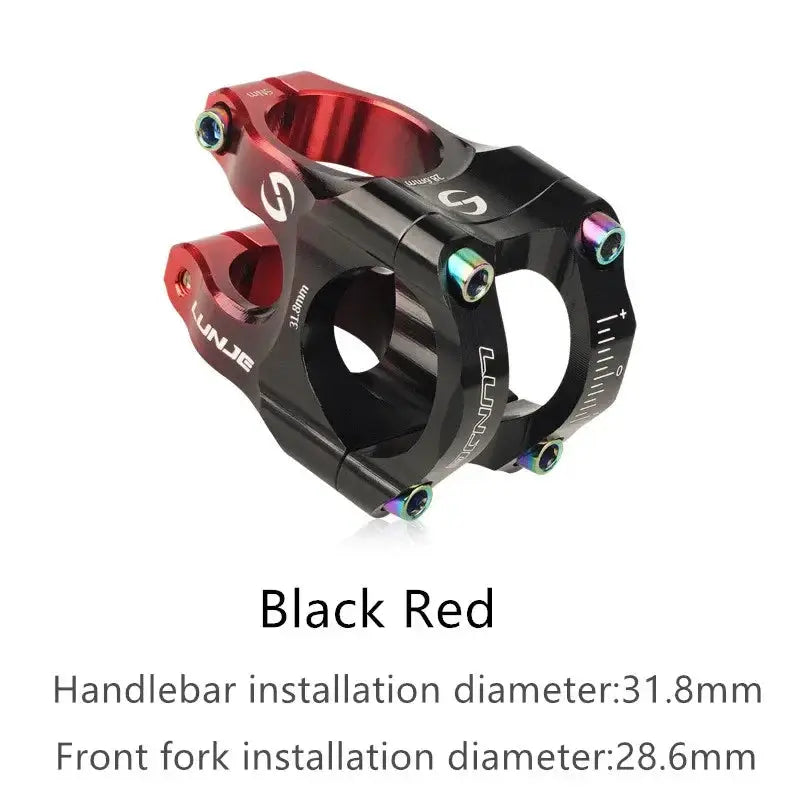CNC Mountain Bicycle Stem 31.8mm Short Power Riser For MTB And Road Bikes High Strength