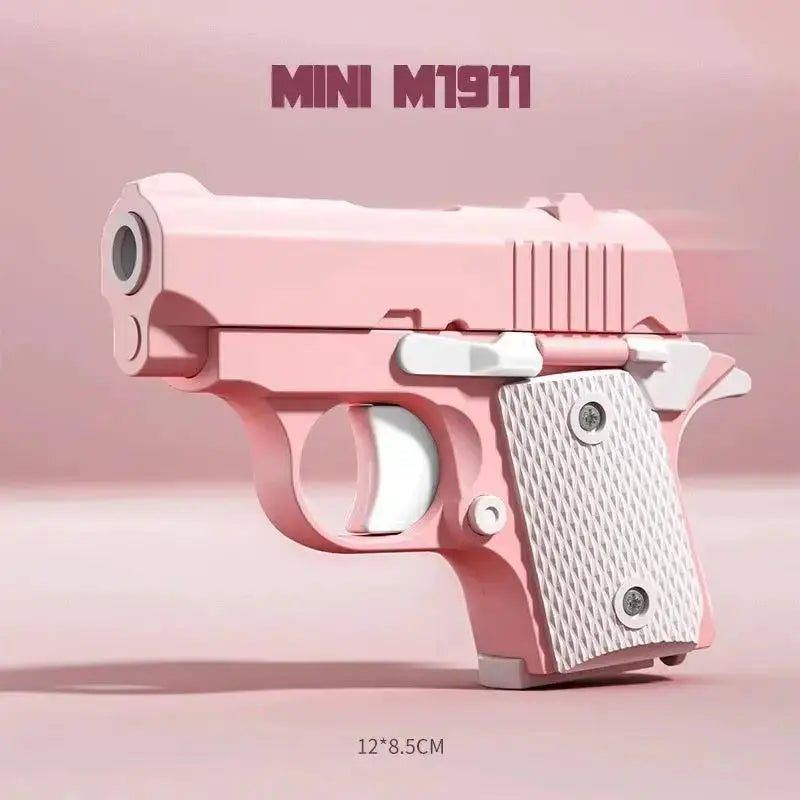 Gravity Activated Mini 3D Printed 1911 Style Pistol Fidget Toy ABS Plastic Stress Relief Gift For Boys