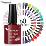 Venalisa Nail Gel Polish Set 60 Colors TPO Free HEMA Free Odorless Soak Off UV LED Curing