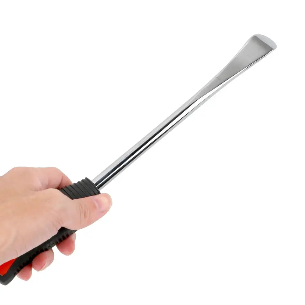 Simples Market rim protector tire changing lever tool with chrome spoon tip and black/red grip