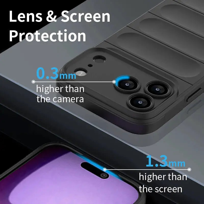 ApexGuard Liquid Silicone Shockproof Soft Skin Case For IPhone 17 Air Through 11 Pro Max Plus Lightweight Protection