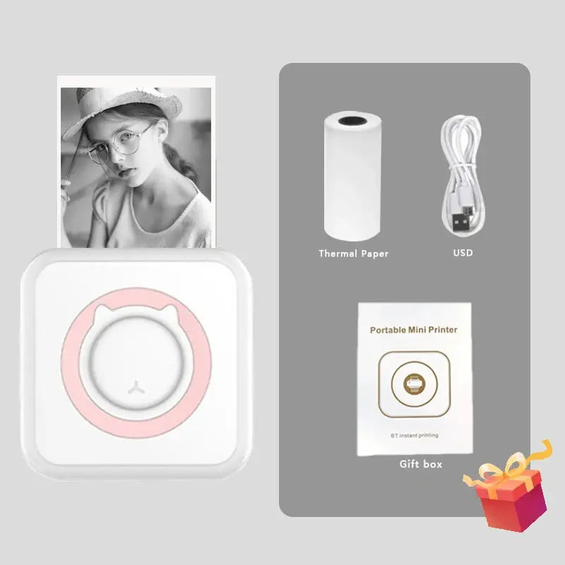 MINI Print 58mm Wireless Bluetooth Thermal Printer For Android IOS
