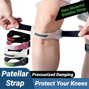 Adjustable PVC Knee Patellar Band Tendon Support Strap Brace With Shock Absorption And Compression For Sports Protection