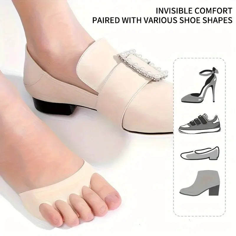 FootEase High Heel Forefoot Pad Soft Invisible Metatarsal Support Non Slip Cushioned Insole