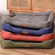 Four Season Square Dog Bed For Large Dogs Waterproof Sofa Style Pet House With Thick Soft Interior And Urine Proof Liner