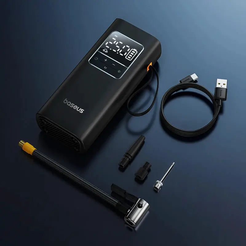 Baseus Wireless Car Air Pump Portable Tire Inflator With LCD Display