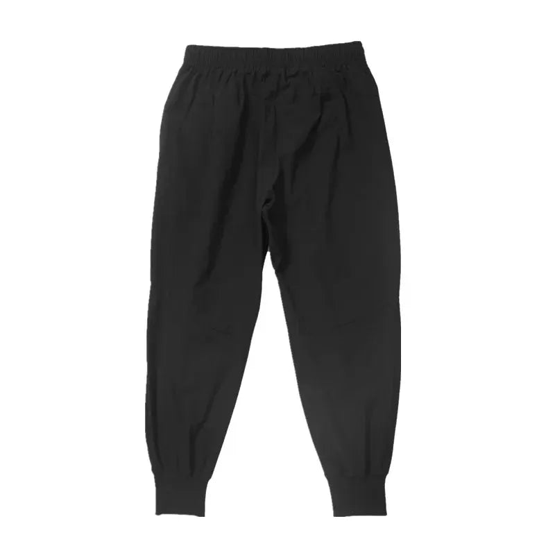 Simples Market men's gym pants, black elastic-waist jogger-style training trousers