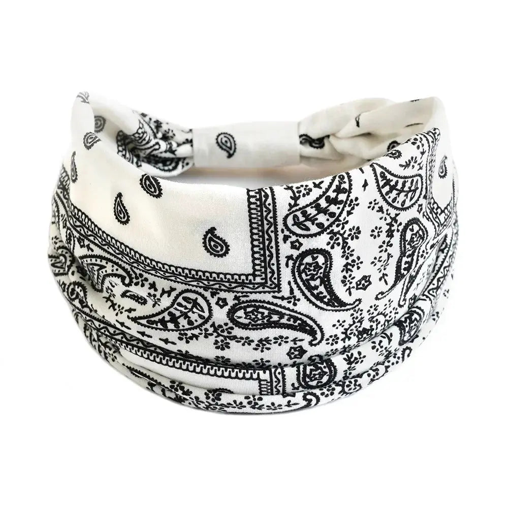 Zenora Wide Headband Non Slip Elastic Knot Hair Band For Yoga And Summer Sports Wear