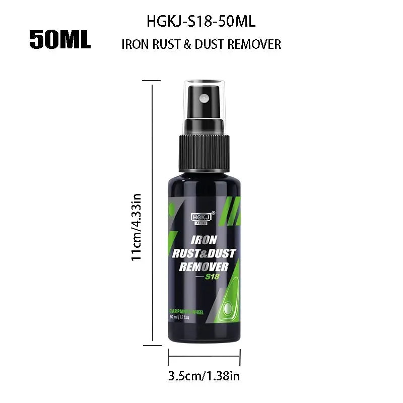 HGKJ Iron Rust & Dust Remover spray, 50ml dark-blue bottle for car wheels, Simples Market
