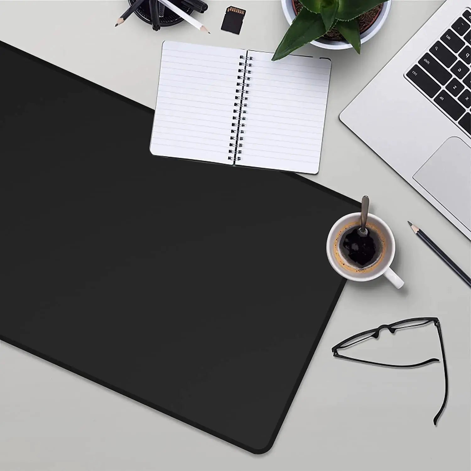 XXL Black Gaming Mouse Pad Large Desk Mat For Keyboard And Computer Mouse With Extra Large Surface