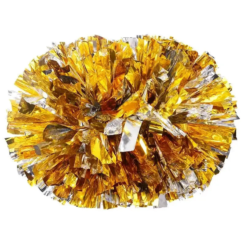 Large Cheerleading Pom Poms With Handle Cheer Balls Big Gold Silver Red Yellow Blue For Women And Kids Accessories