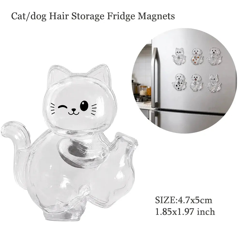 Dog Hair Storage Keychain Transparent Dog Cat Shape Memorial Pendant Handmade Resin Pet Keepsake Gift