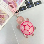 Glow In The Dark Turtle Keychain For Women And Girls Backpack Pendant Colorful Tortoise Keyring Gift