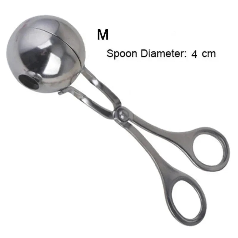 Stainless Steel Meatball Maker Tool With Round Rice Ball Shaper Nonstick Mold Kitchen Gadget