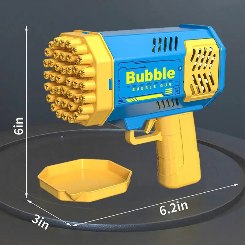 40 Hole Bubble Toy Launcher Handheld Portable Electric Automatic Bubble Gun for Parties and Birthdays Gift