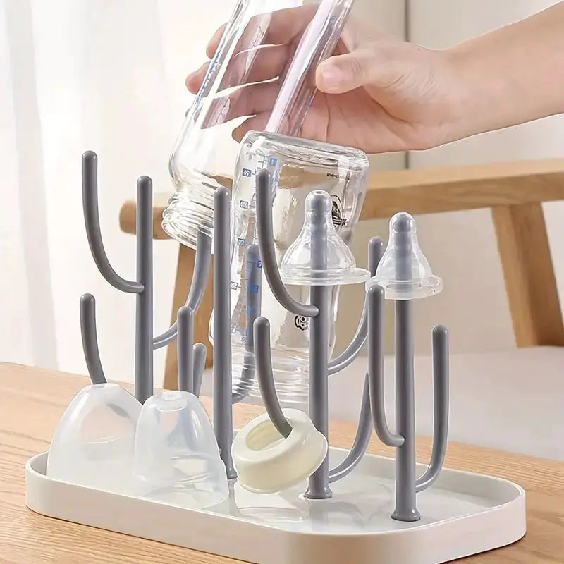 Tree Shaped Baby Bottle Drying Rack Dustproof Cup Drain Rack For Nursery Kitchen Easter Gift