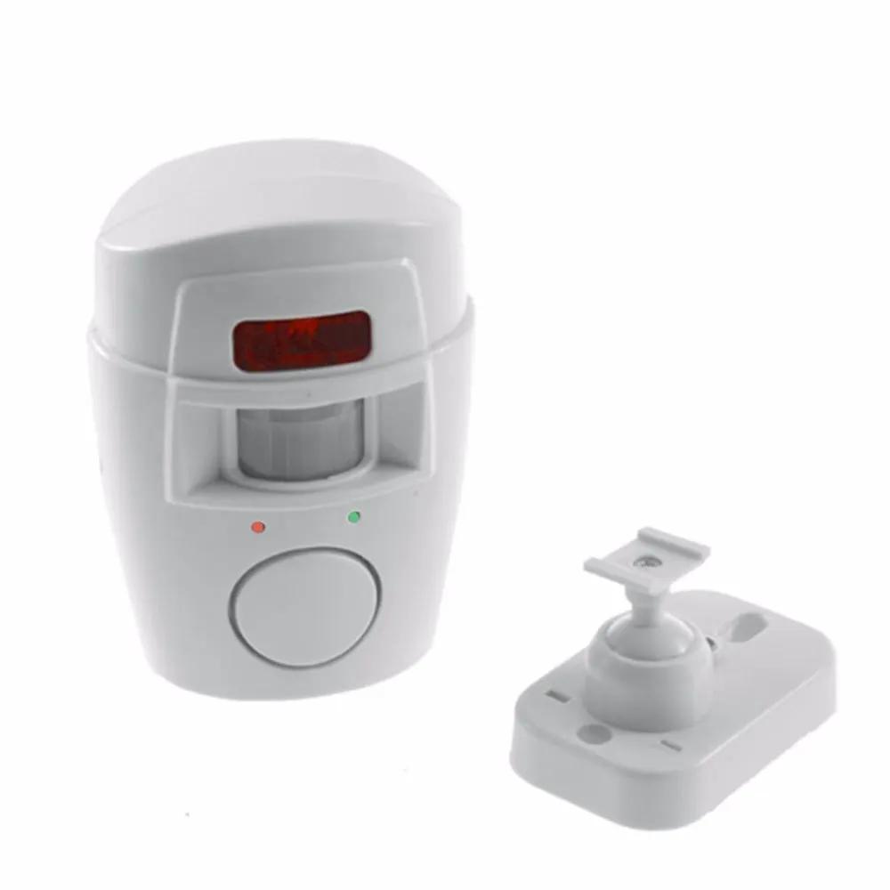 Wireless motion sensor alarm 2-piece set, white Simples Market indoor/outdoor security detector with remote