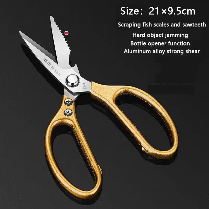 ChefPro Stainless Steel Kitchen Scissors Multifunctional Shears For Poultry Fish Bones And Vegetables