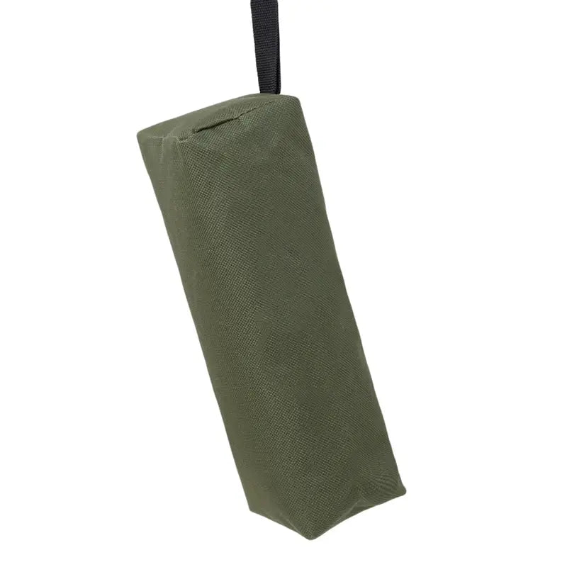 Small olive-green Oxford cloth hand-held tool bag with loop