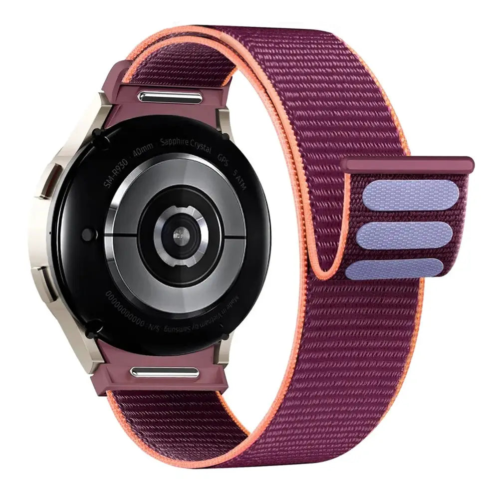 Band For Samsung Galaxy Watch 7/6/4/classic/5 pro 44mm 40mm wrist No Gaps Nylon sport loop correa bracelet Galaxy Watch 7 Strap