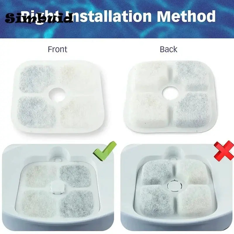 Catit PIXI Drinking Fountain Replacement Activated Carbon Filters 6 Pack or 12 Pack