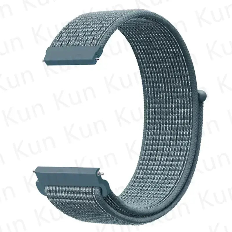 Nylon loop watch strap for Redmi Watch 5 Active/Lite and Xiaomi Watch S4, blue-gray, 20–22mm, Simples Market