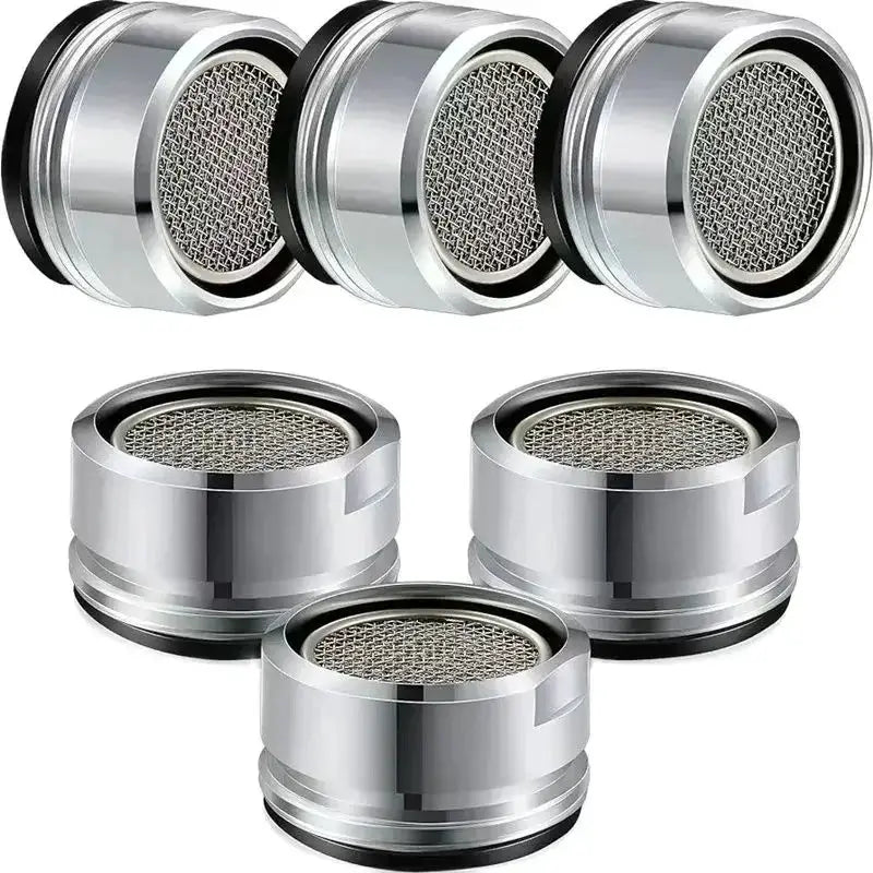 Simples Market chrome faucet aerator set of 7 with replaceable filters, 24mm thread
