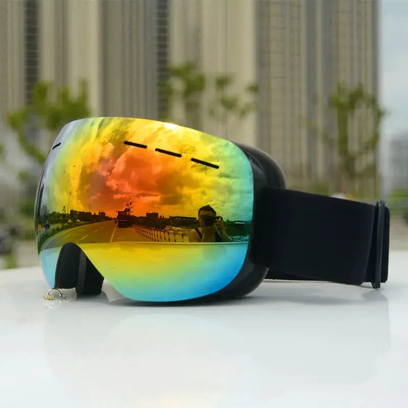 JSJM Double Layer Ski Goggles Anti Fog UV400 Protection For Men And Women Winter Snowboarding Snow Ski Goggles