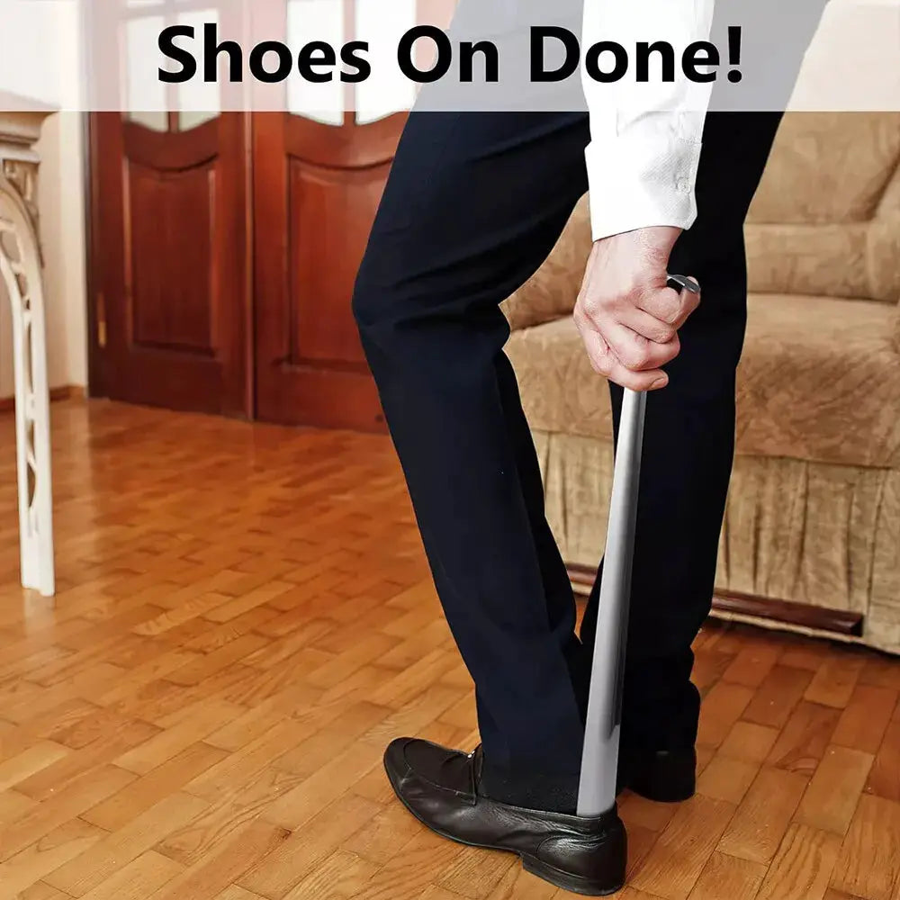 Shoehorn by Simples Market, professional stainless steel, 42/52 cm with easy-hold handle
