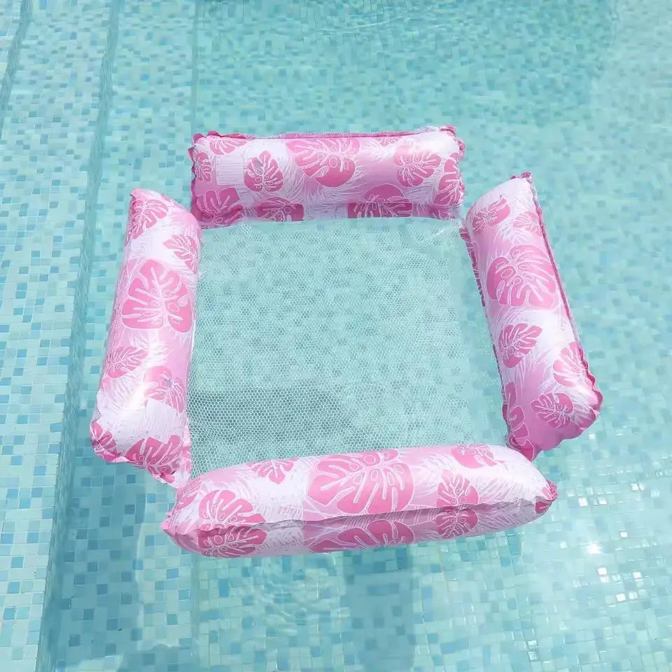 New Water Hammock Recliner Inflatable Floating Mattress For Pool Lake Ocean Relaxation And Pool Party Toy Swim Ring