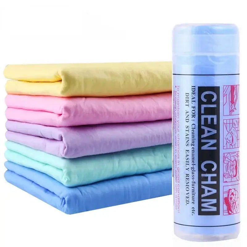 Car towel set by Simples Market, PVA wash quick-dry, ultra-absorbent scratch-free soft cloth in assorted pastel colors