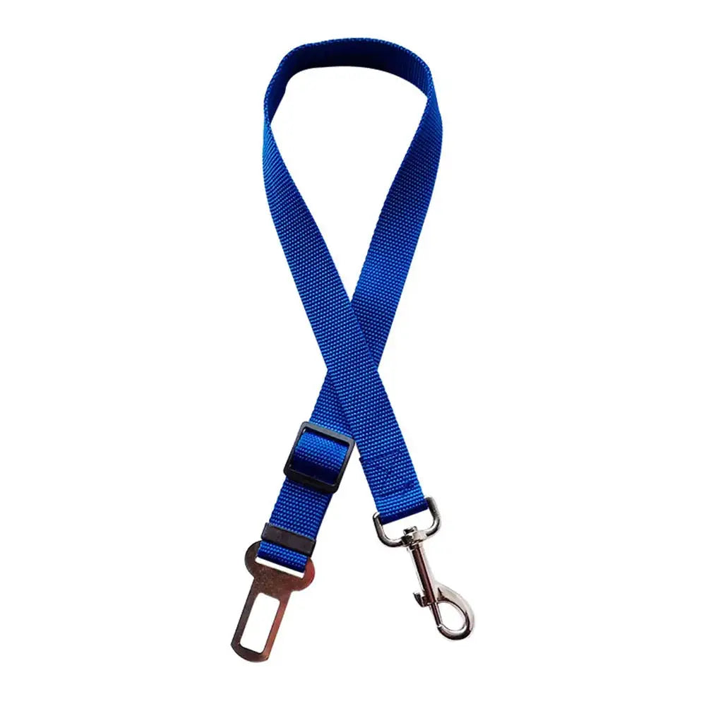 Adjustable Dog Car Seat Belt Harness With Nylon Reflective Cushioning For Safe Car Travel