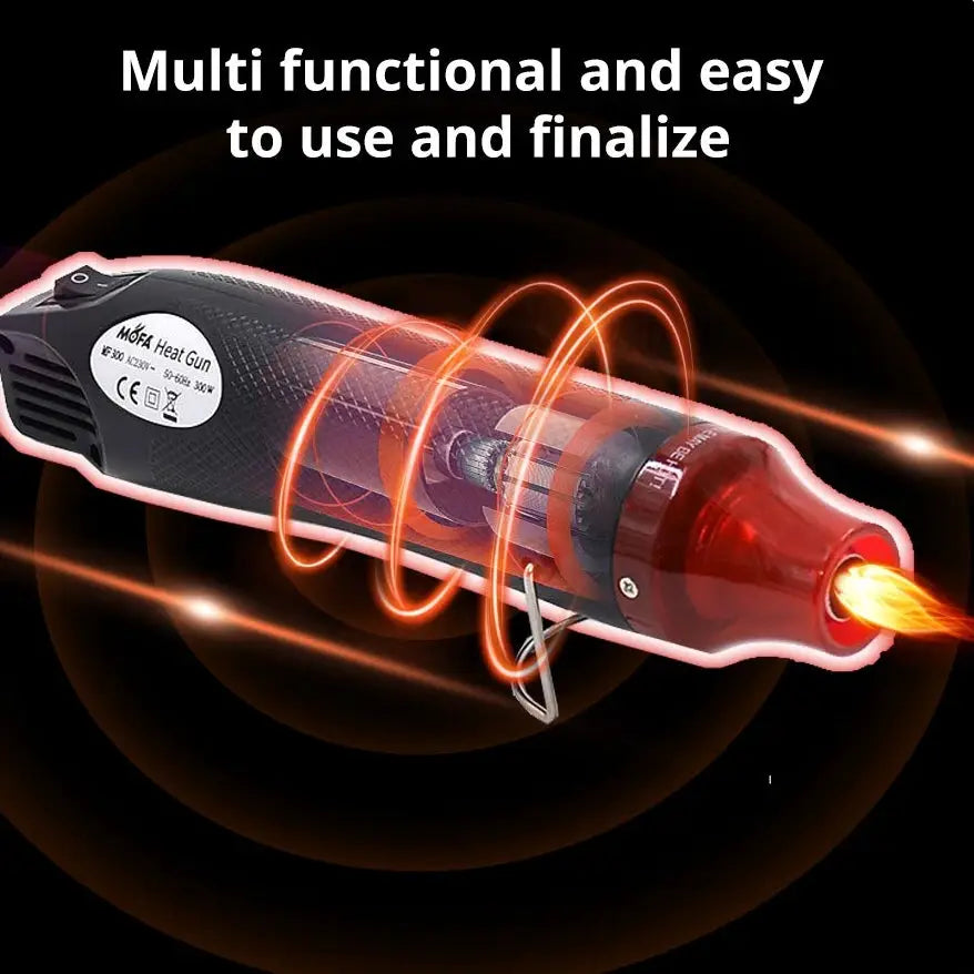 Dual Voltage 220V 110V Hot Air Gun DIY Tool With Stand Temperature Adjustable Mini Soldering Blower For Shrink Tubing