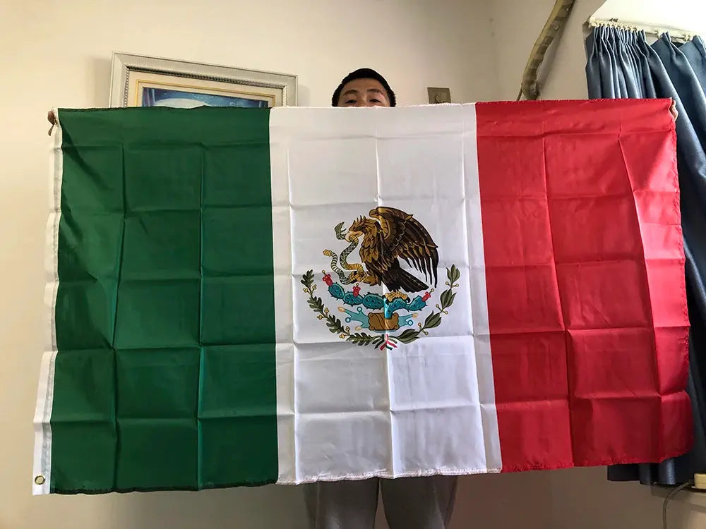 Mexico National Flag 90x150cm Polyester Hanging Banner Outdoor Decor