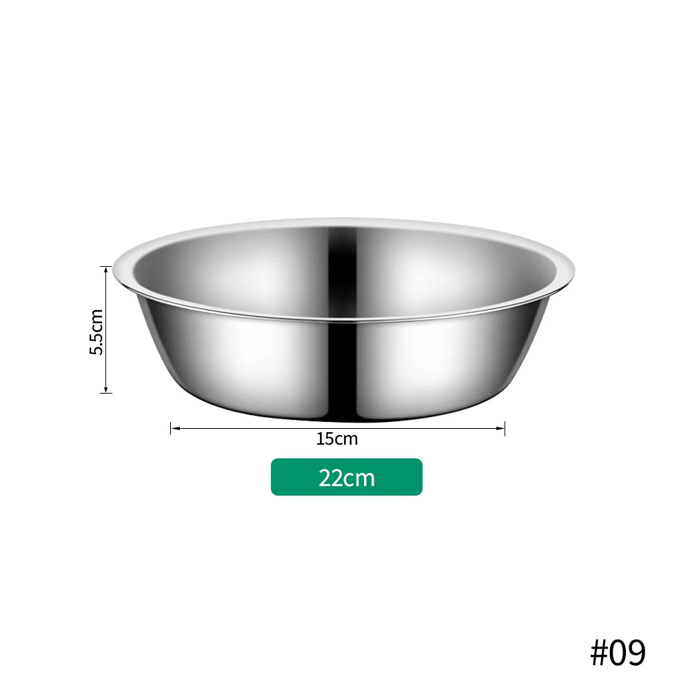 Large Capacity Stainless Steel Pet Bowl For Dogs And Cats Durable Metal Feeding Drinking Bowl