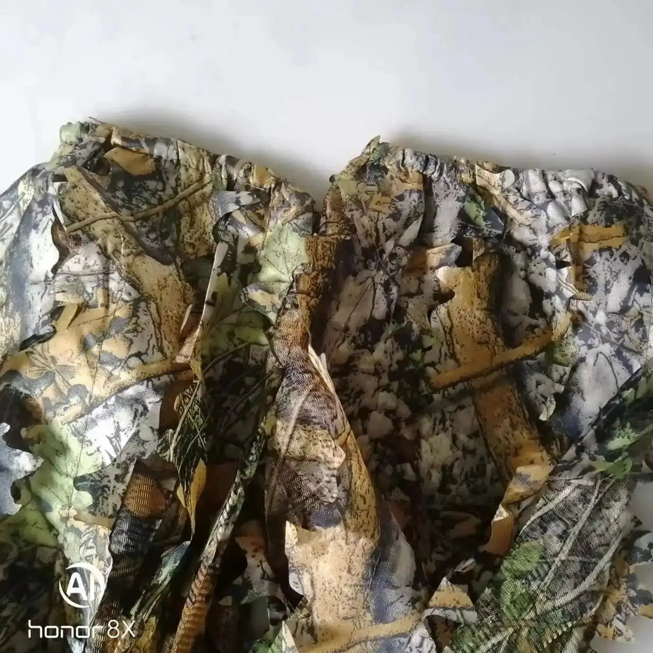 Ghillie suit camouflage hunting set with hooded jacket and pants, leafy jungle camo by Simples Market