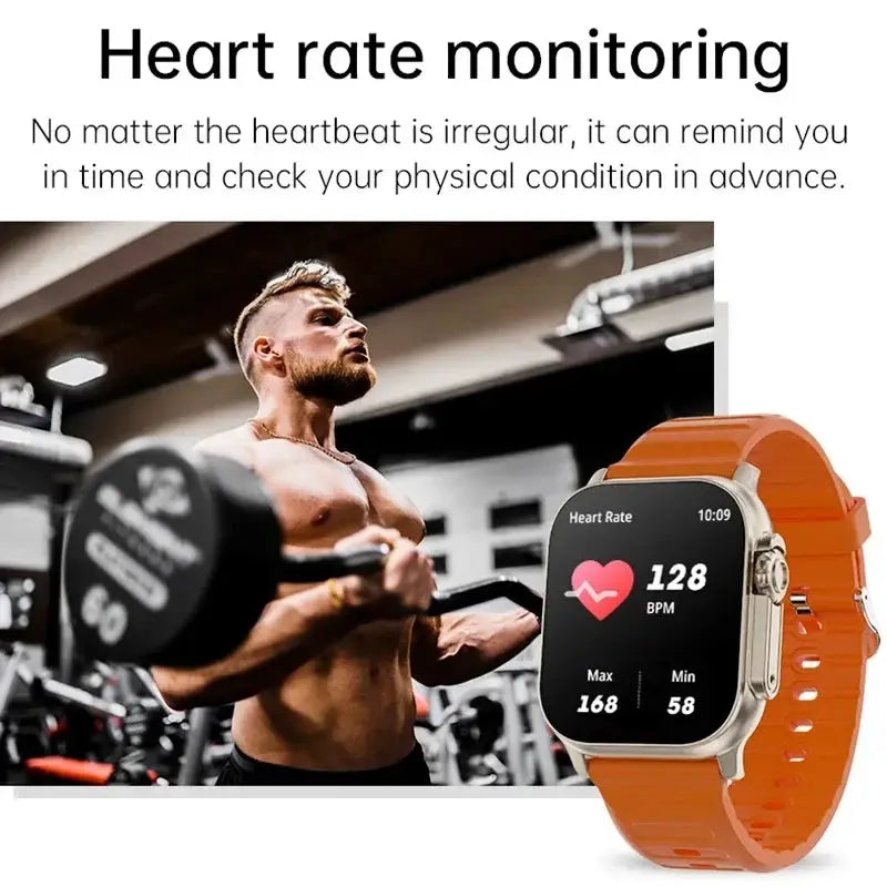 T900 Ultra 2 Smart Watch With Bluetooth Calling And NFC Wellness Tracker For Android iOS 49mm LCD Display