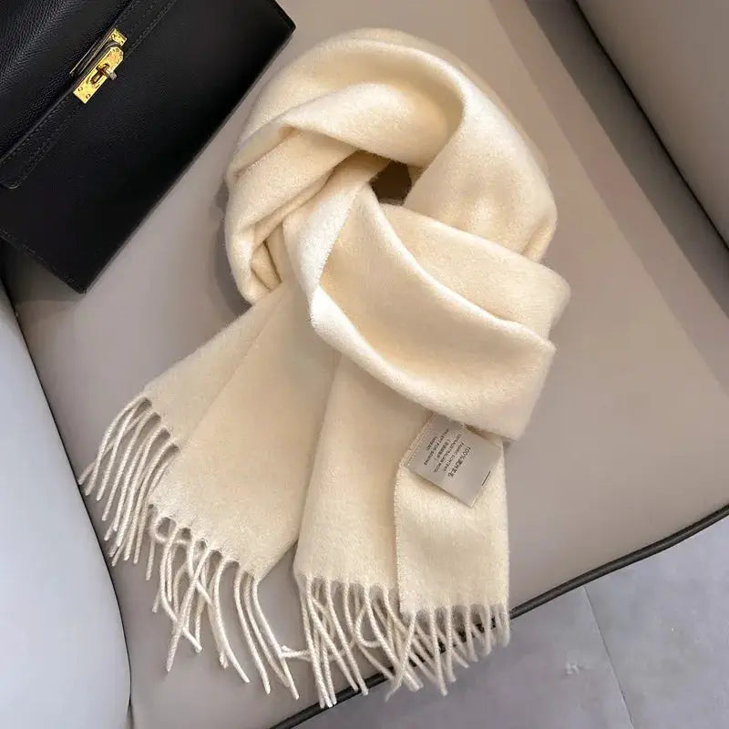 NordicWeave Winter Narrow Wool Scarf 28 Color Options 100 Percent Wool Lightweight Yet Warm Unisex